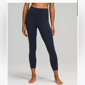 Lululemon Instill High Rise Right Size 4 25’’ worn once! True Navy